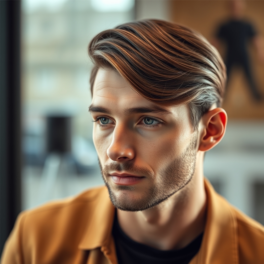 Coiffure pour cheveux lisses homme · Coiffure pour cheveux lisses