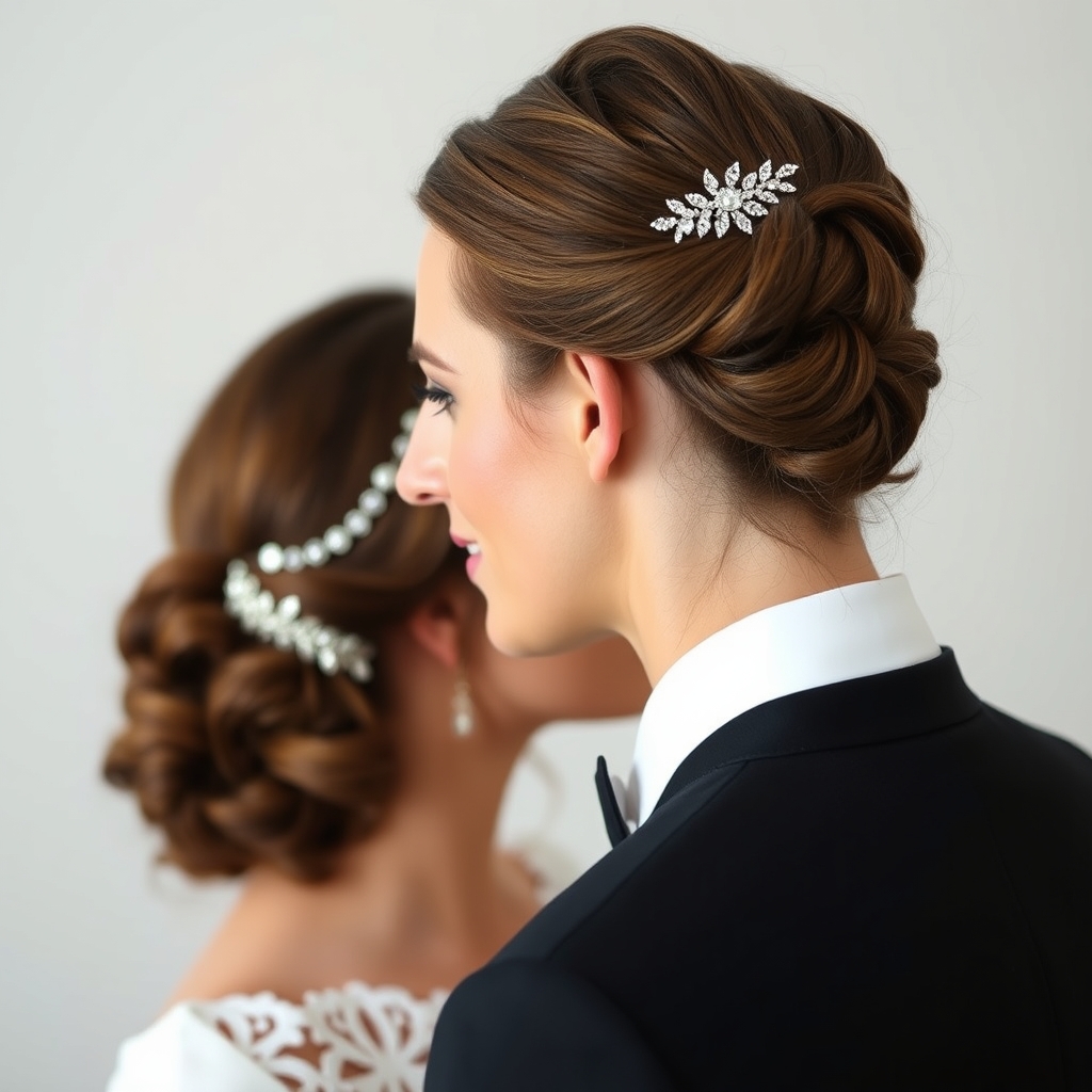 Coiffure pour cheveux pour mariage : les accessoires · Coiffure pour cheveux pour mariage