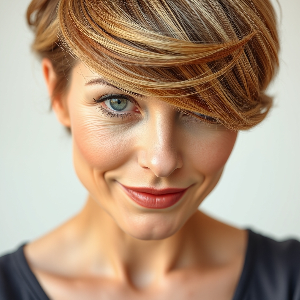 Coiffure femme 60 ans épanouie : 2