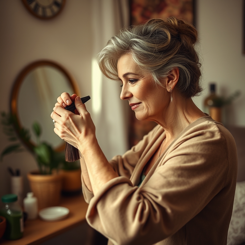 Coiffure femme 60 ans épanouie : 3