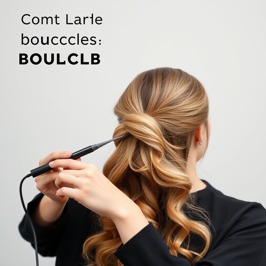Comment faire des boucles avec un lisseur