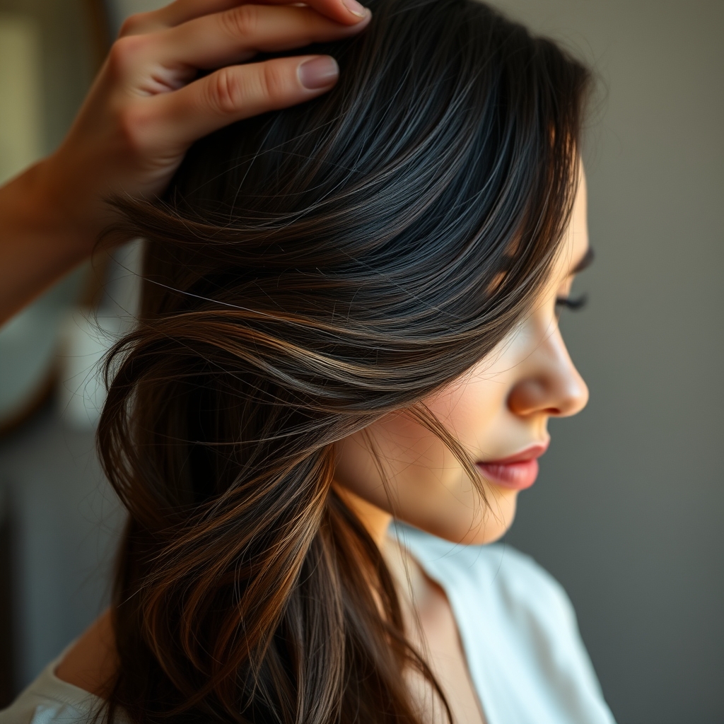 Huile de ricin pour les cheveux