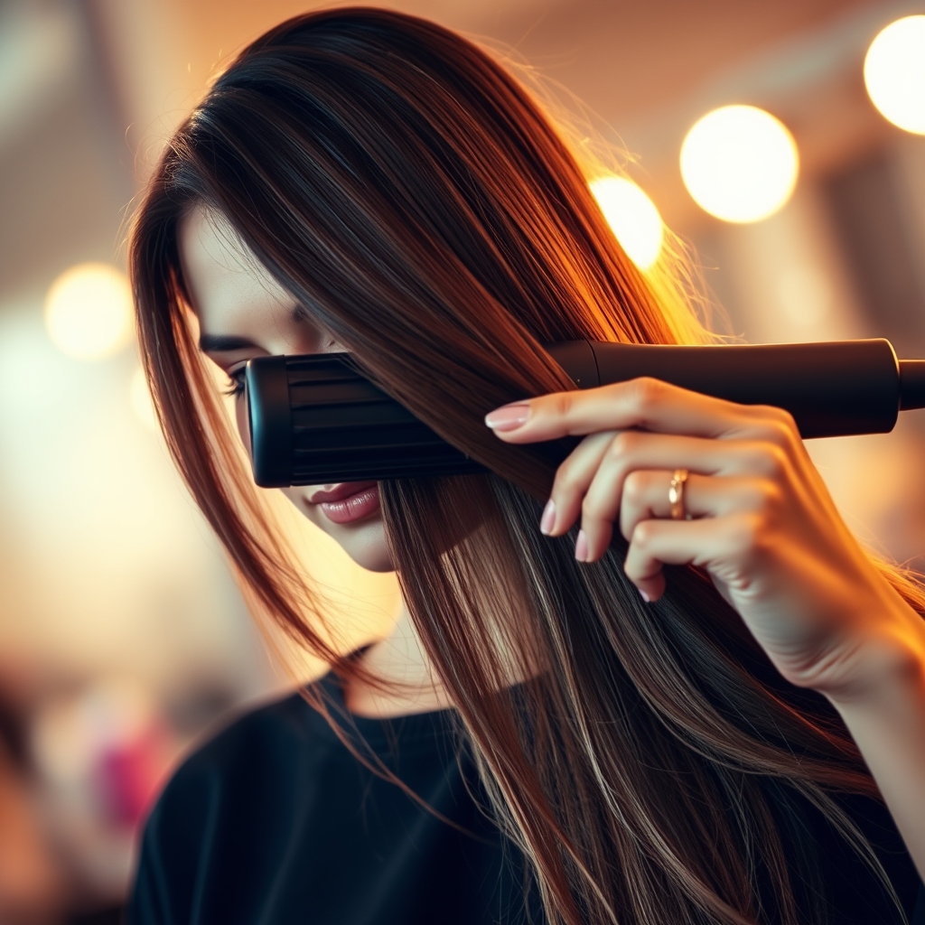 Brosses lissantes chauffantes · illustration d'ambiance