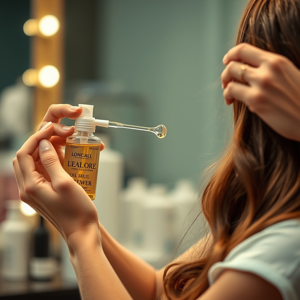 Soins capillaires · illustration d'ambiance